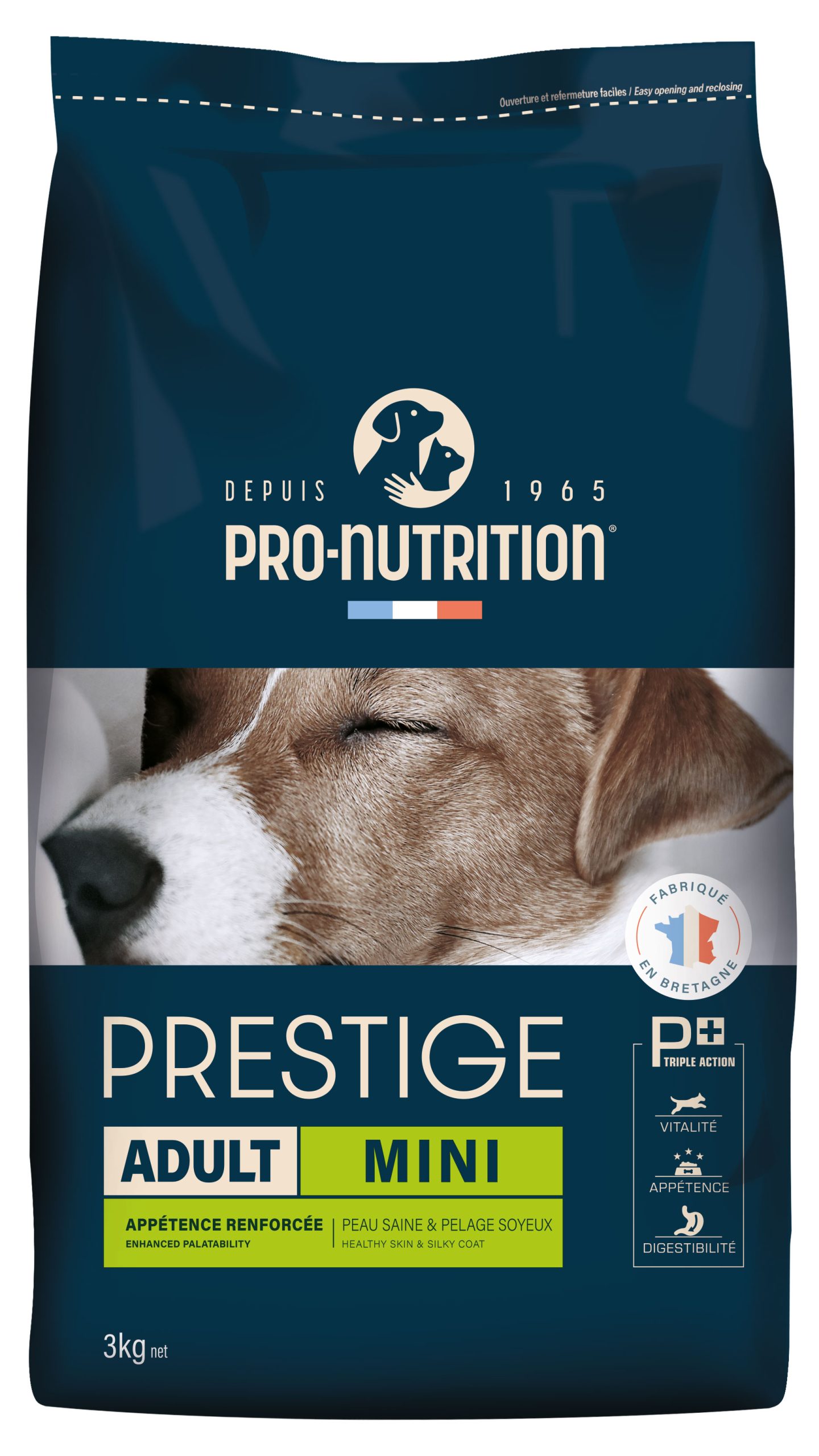 Pro-Nutrition Prestige Chien Adult Mini Appétence Renforcée - Peau Saine & Pelage Soyeux